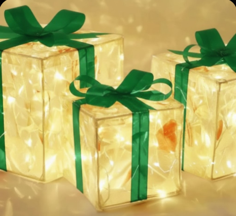 Bright LED Holiday Gift Box Set