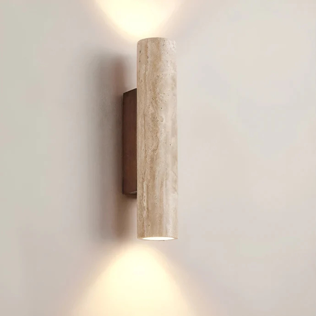 Stylish Stone Finish LED Wall Lamp - Luxicro