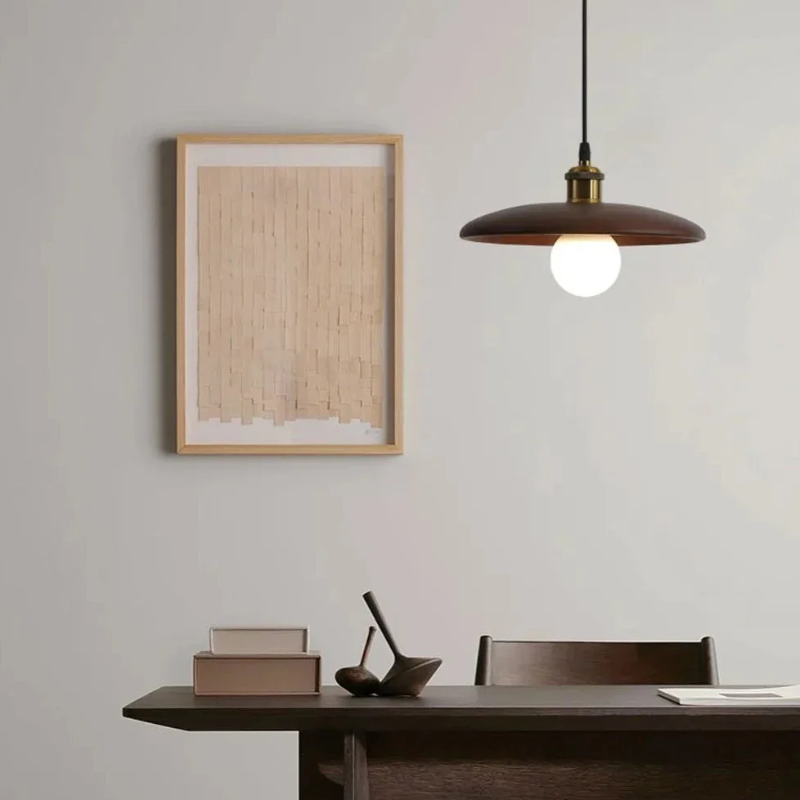 Rustic Wood Hanging Ceiling Light - Luxicro