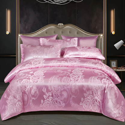 Delicate Rose Print Bedding Duvet Cover Set