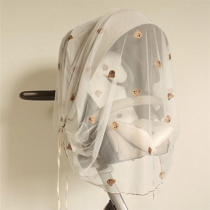 Lightweight Baby Stroller Sun Shade with Mesh Screen