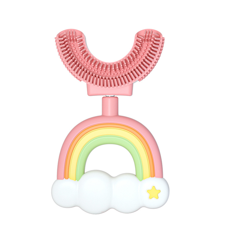 Bright Childrens Soft Toothbrush Fun U Shape Design