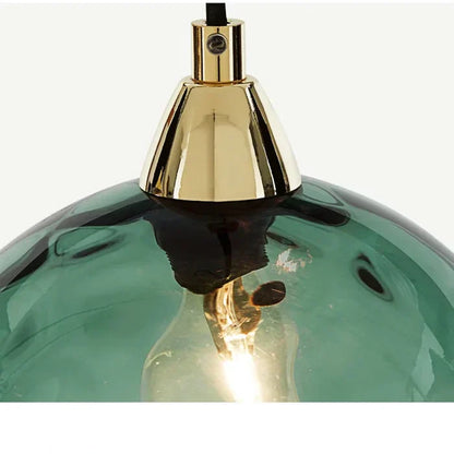 Sleek Glass Hanging Ceiling Light