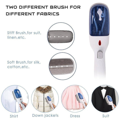 Portable Mini Steam Iron with Cleaning Brush