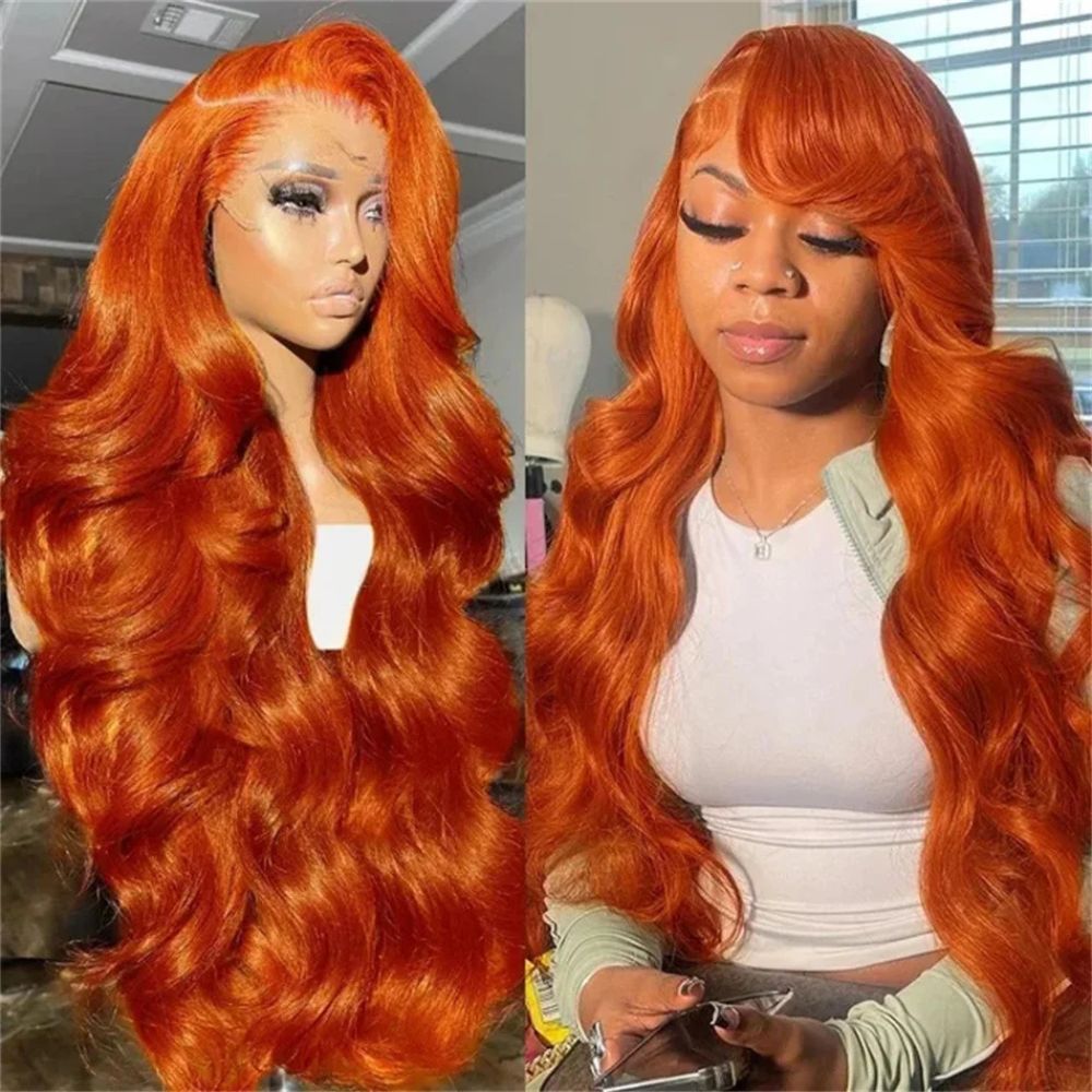 Curly Vibrant Auburn Lace Front Wig - Luxicro