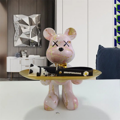 Cute Teddy Bear Food Serving Platter