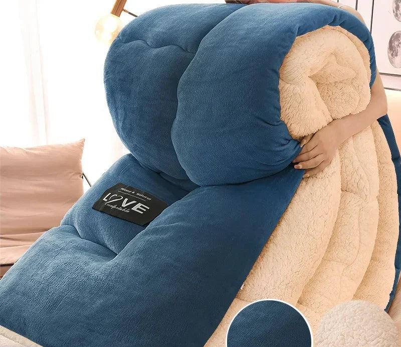 Plush Soft Fleece Lined Winter Duvet