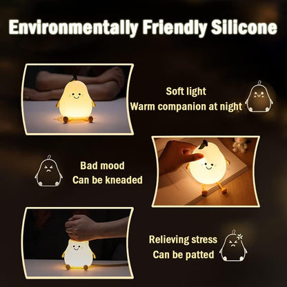 Compact Nightlight with USB and Warm Soft Light