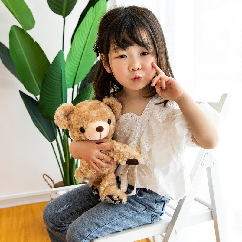 Cuddly Plush Bear Crossbody Bag - Luxicro