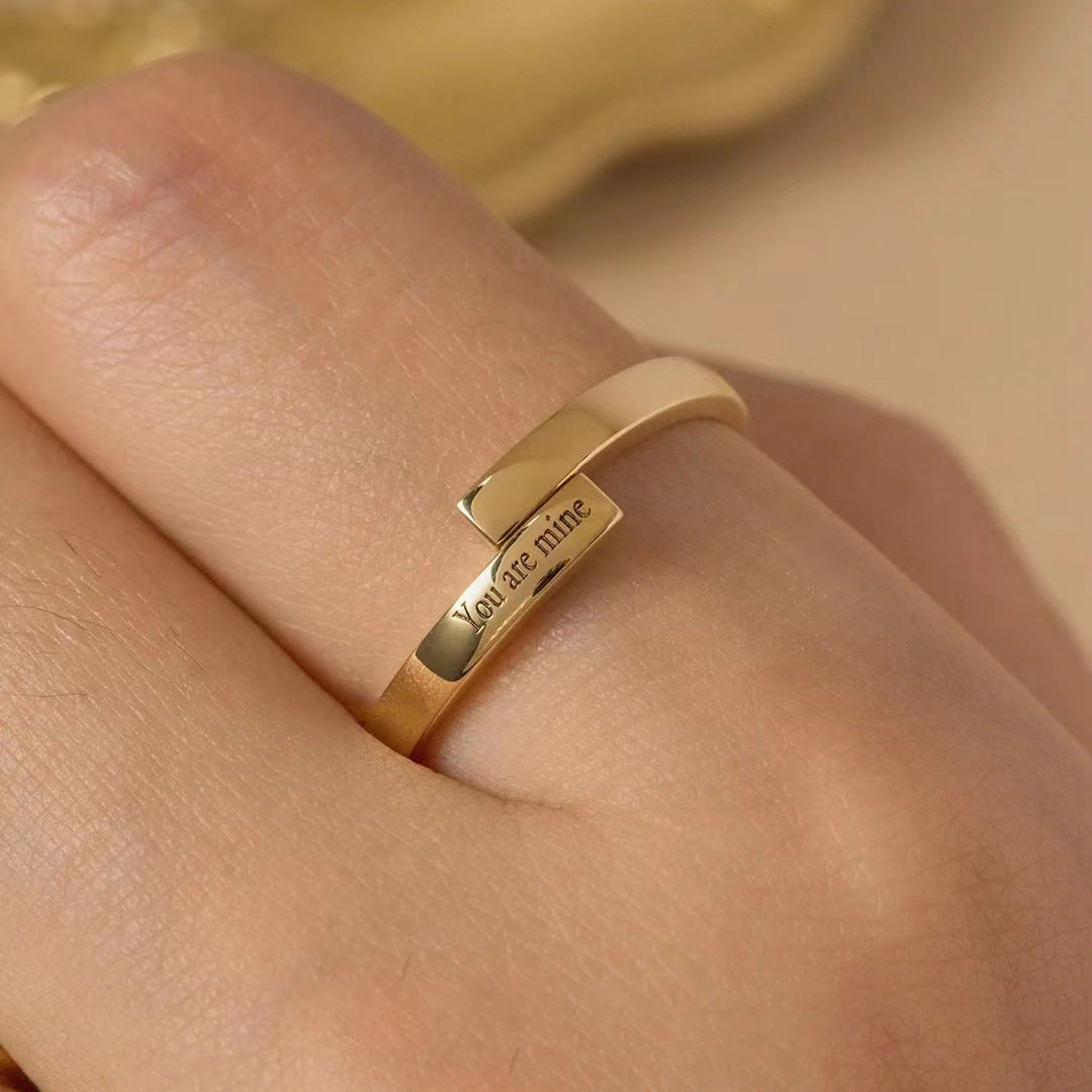 Personalized His and Hers Wedding Ring Set