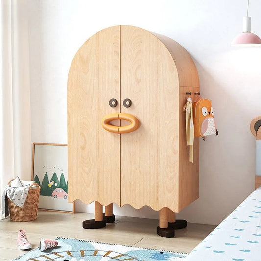 Bright Colored Childrens Wood Storage Closet - Luxicro