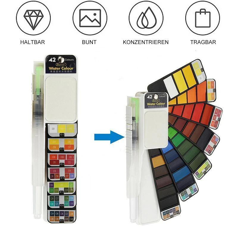 Bright Watercolor Art Paint Set