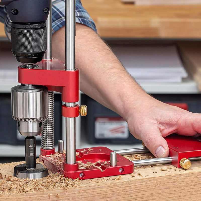 Accurate Wood Drilling Guide for Precise Hole Placement