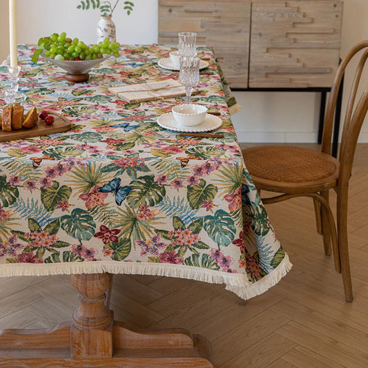 Beautiful Flower Printed Table Cover - Luxicro