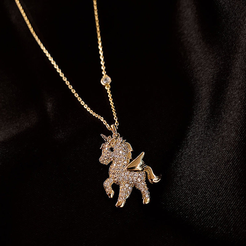 Beautiful Unicorn Pendant Necklace