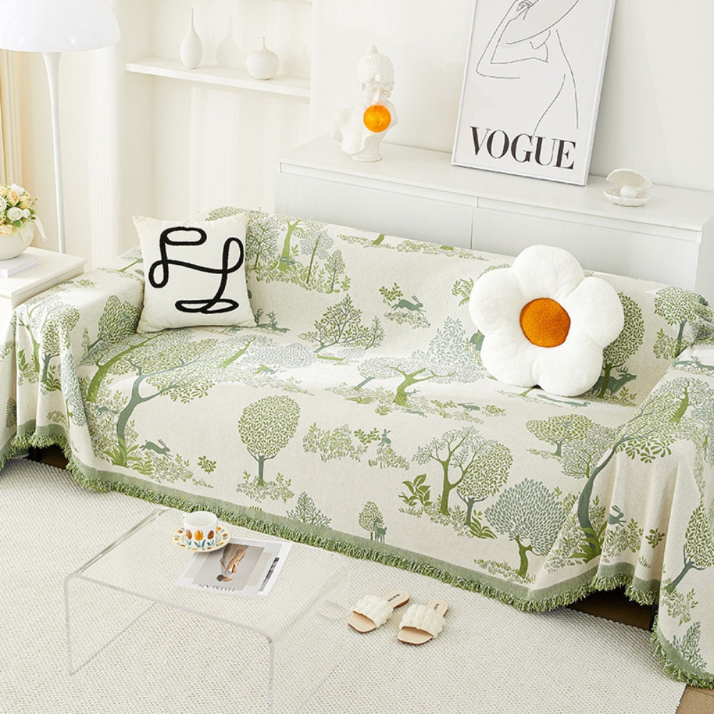 Plush Chenille Couch Slipcover