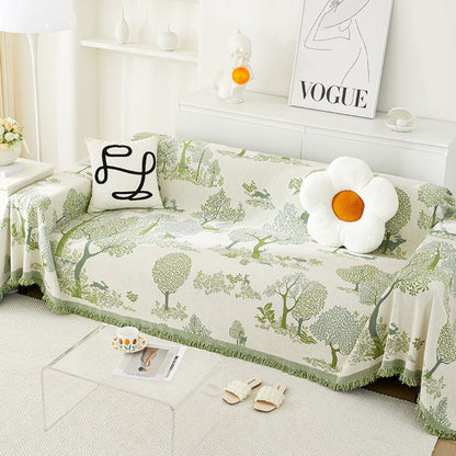 Plush Chenille Couch Slipcover