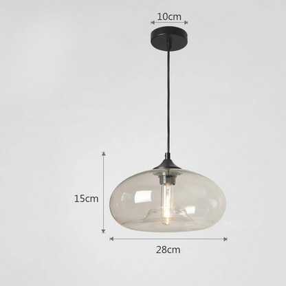 Vibrant Hanging Glass Ceiling Light