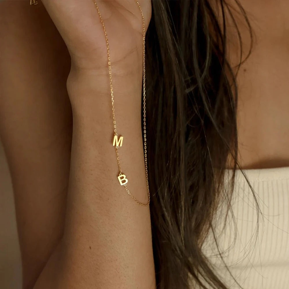 Personalized Monogram Unique Bar Necklace
