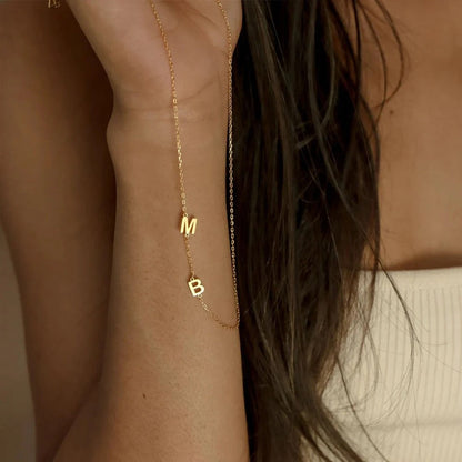 Personalized Monogram Unique Bar Necklace