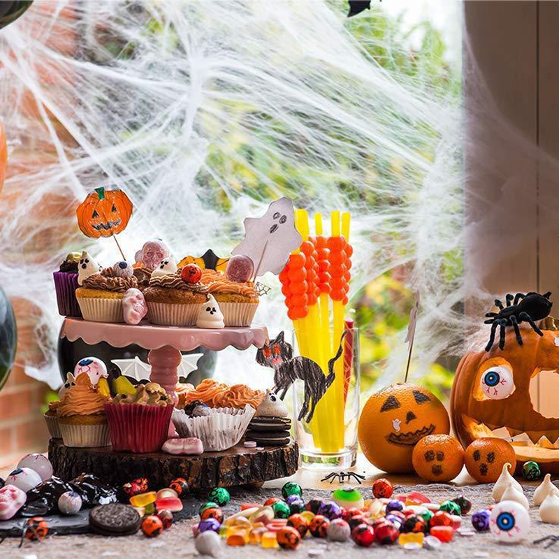Creepy Halloween Cobweb Decorations