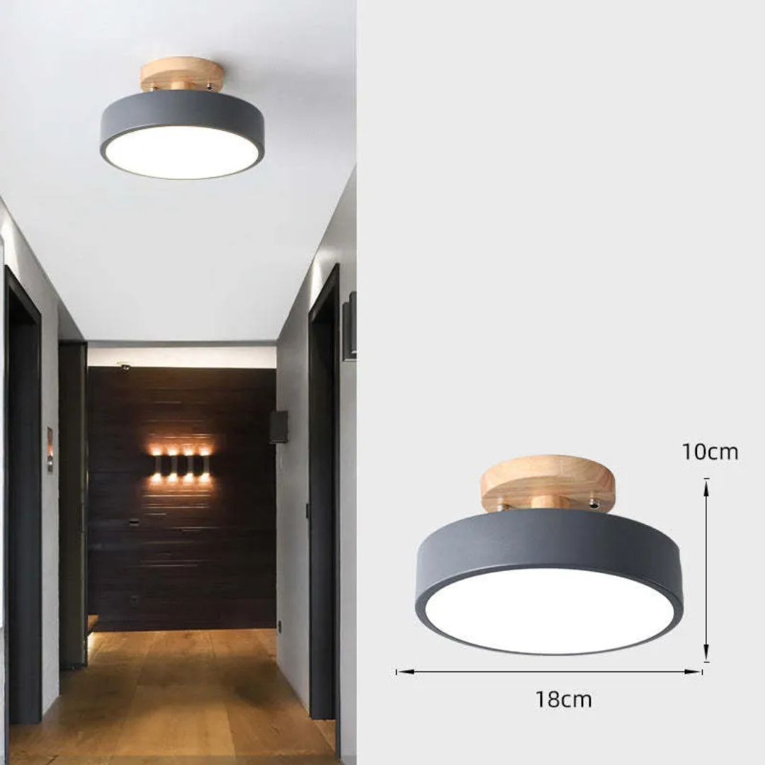 Natural Wood Modern Ceiling Light
