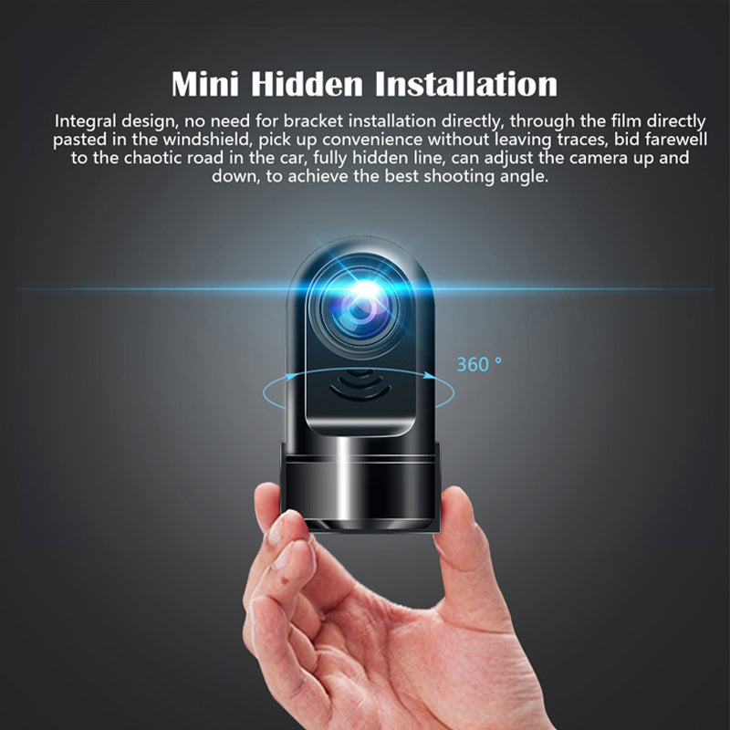Small HD Dash Cam with 360 Degree View