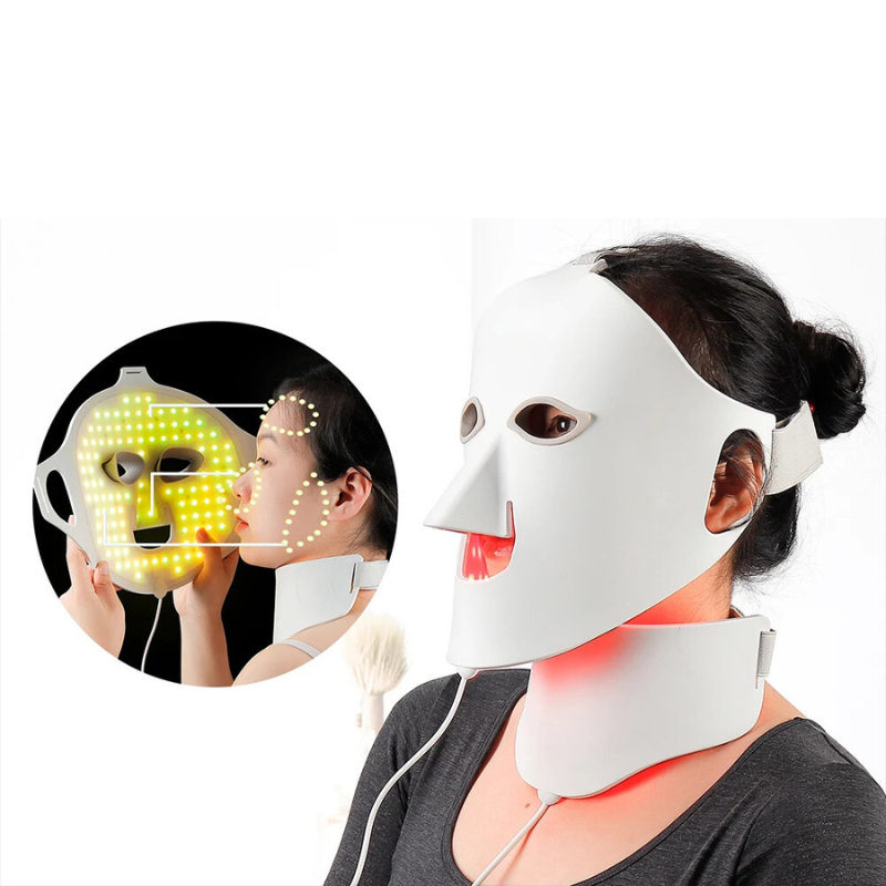 Advanced LED Facial Rejuvenation Mask with 7 Color Lights - Luxicro