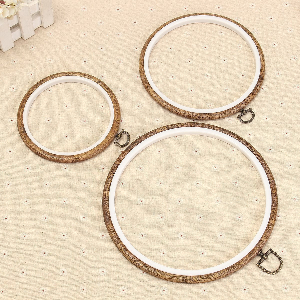 Vintage Floral 3 Piece Ring Set