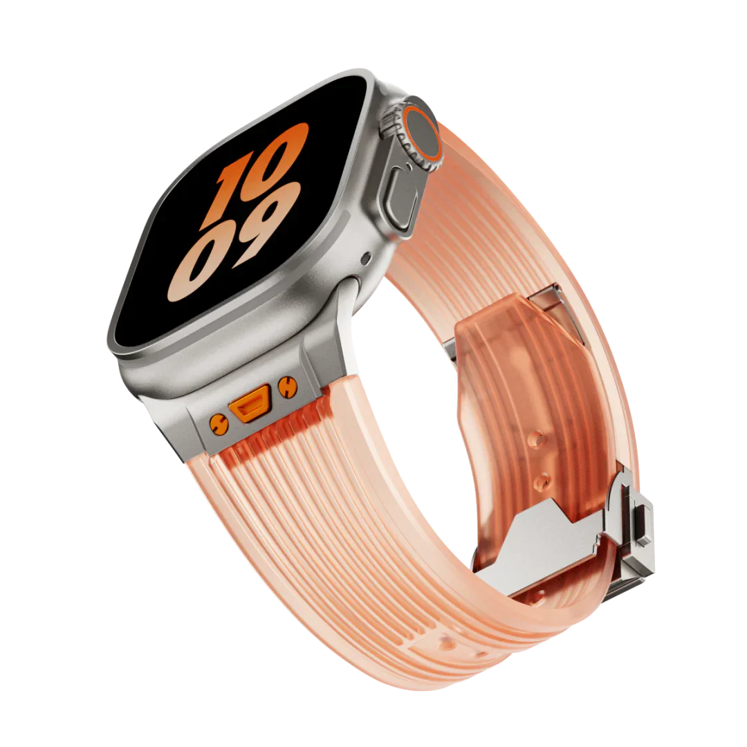 Clear Flexible Apple Watch Strap