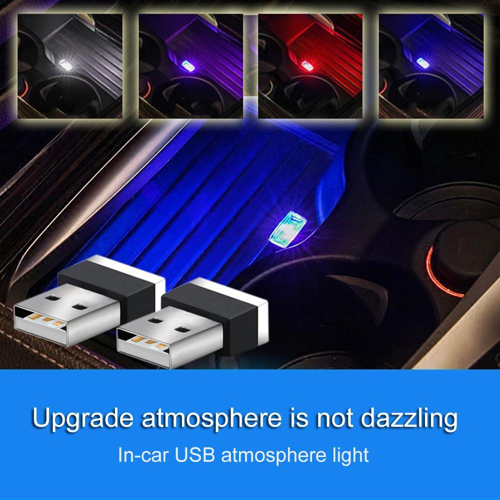 Compact Car USB Ambient Interior Light Lamp
