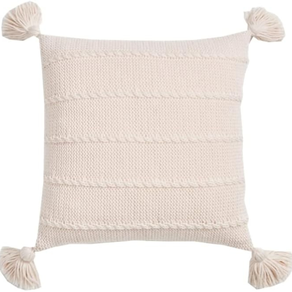 Cozy Pom Pom Throw Pillow