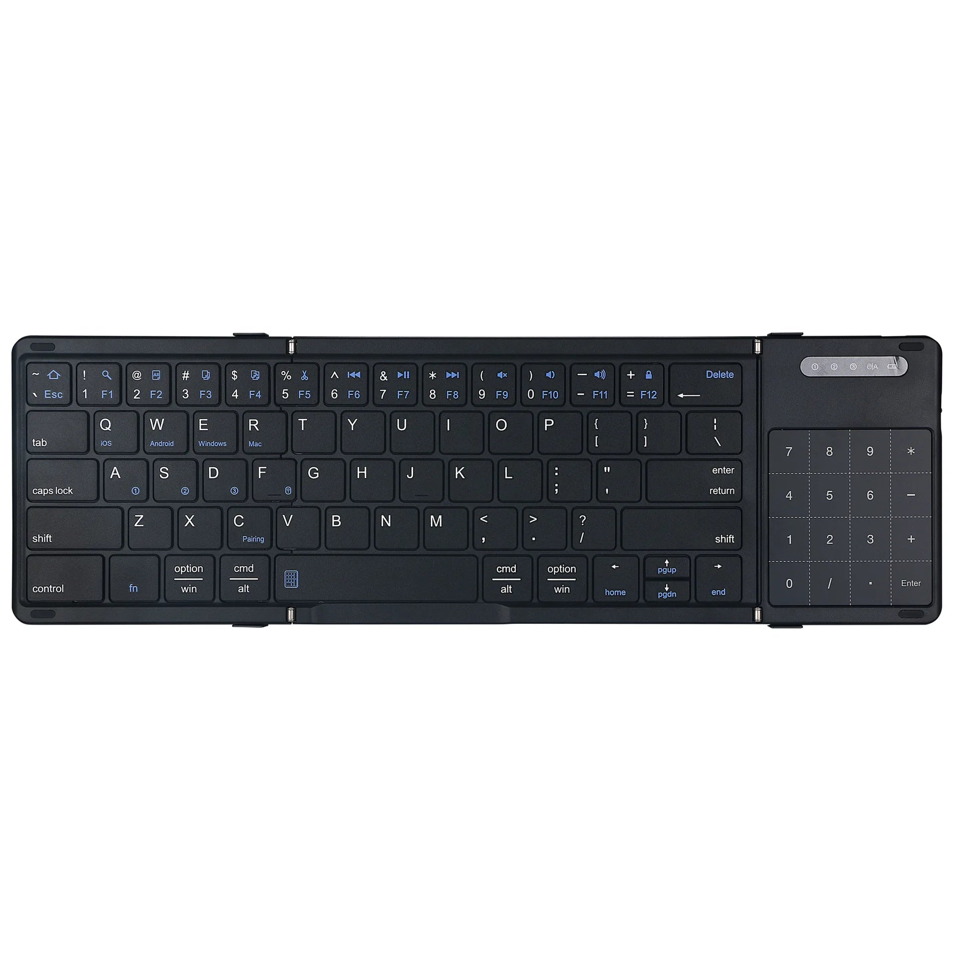 Compact Foldable Wireless Bluetooth Keyboard - Luxicro