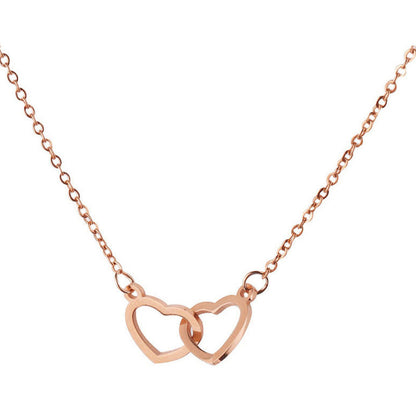 Romantic Heart Shaped Pendant Necklace Set