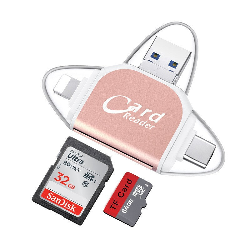 4-in-1 USB Multi Card Reader Adapter - Luxicro