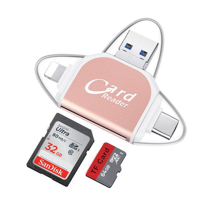4-in-1 USB Multi Card Reader Adapter - Luxicro