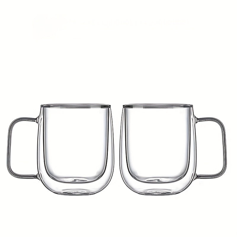 Insulated Double Wall Glass Coffee Mug - Luxicro