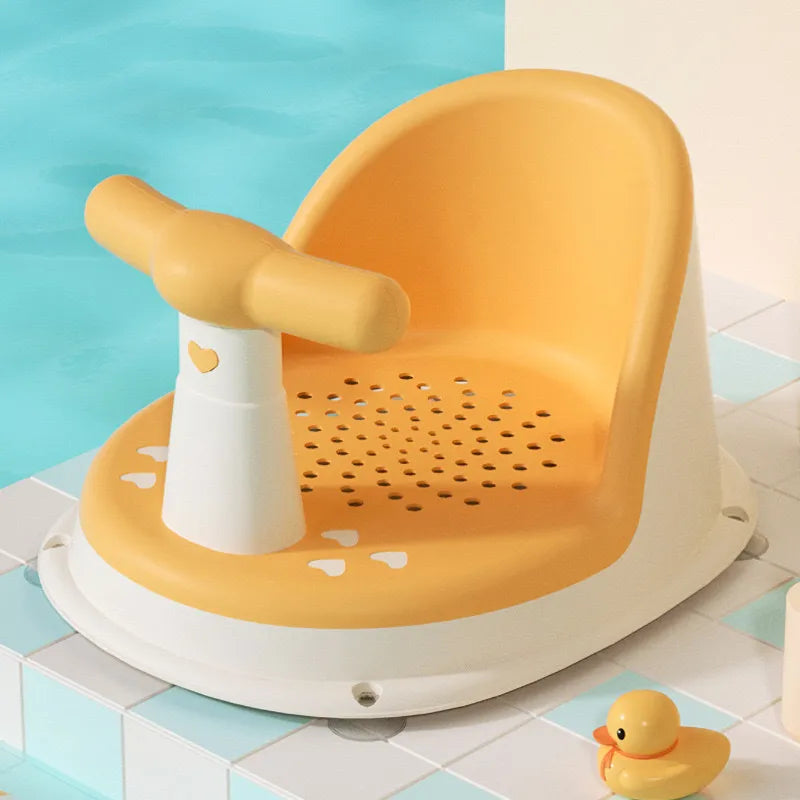 Secure Baby Bath Seat with Easy Grip Handle