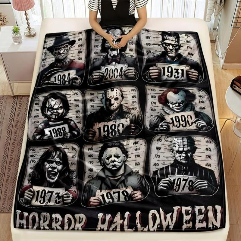 Cozy Spooky Funny Throw Blanket