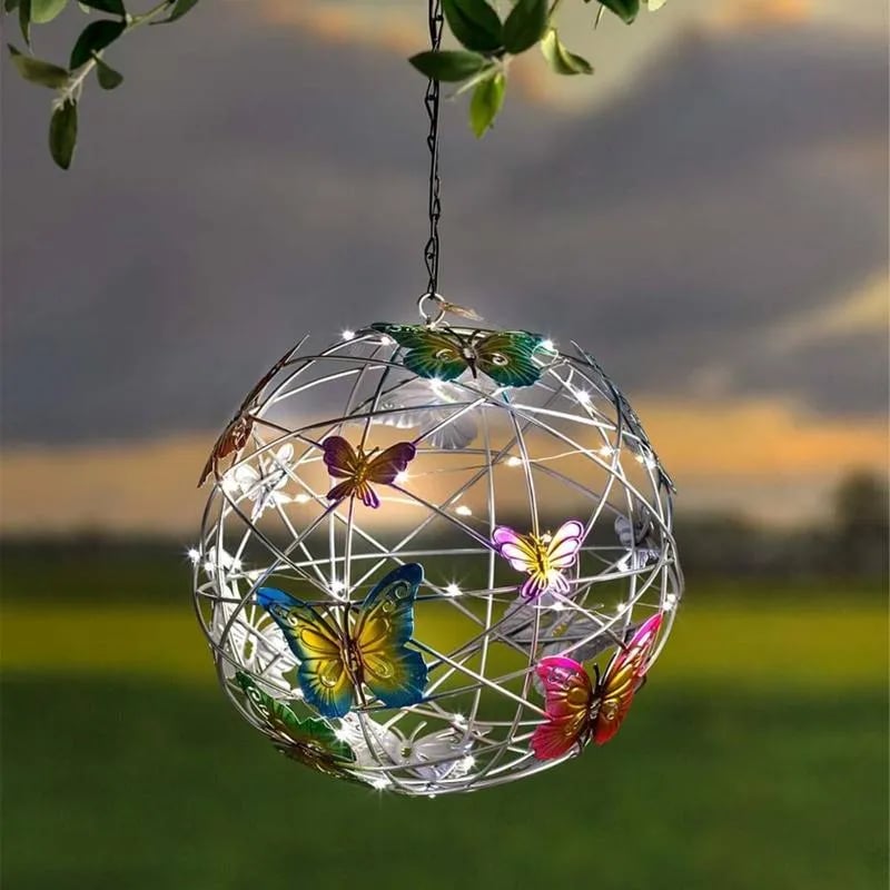 Vibrant Outdoor Solar Butterfly String Light - Luxicro