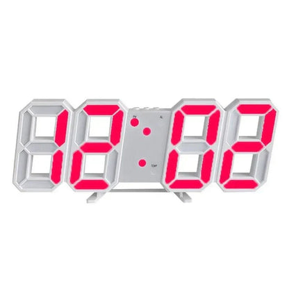 Contemporary Slim LED Digital Wall Clock with Adjustable Light
