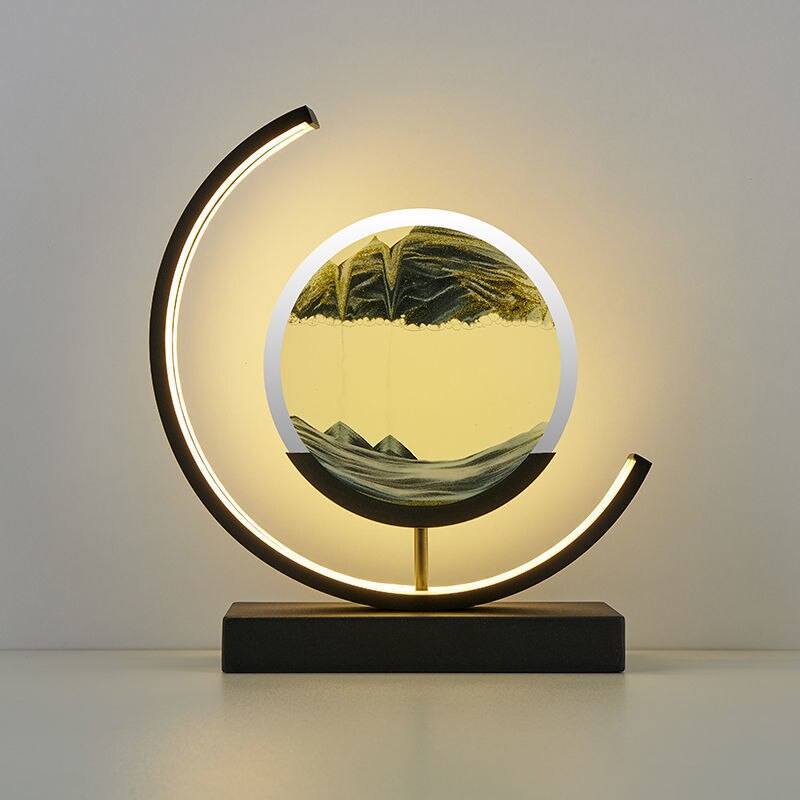 Beautiful Ocean Glass Desk Lamp