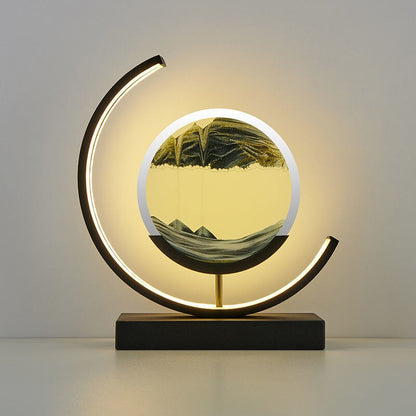 Beautiful Ocean Glass Desk Lamp