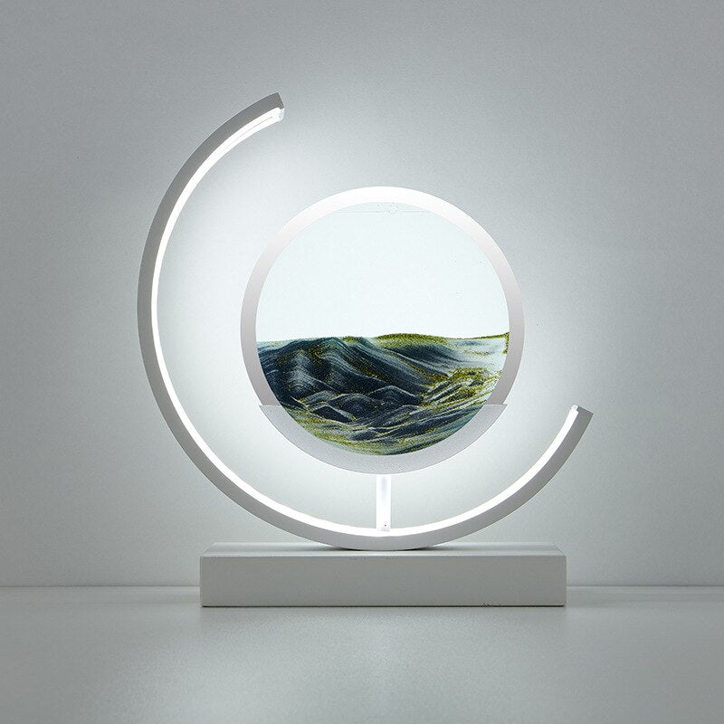 Beautiful Ocean Glass Desk Lamp
