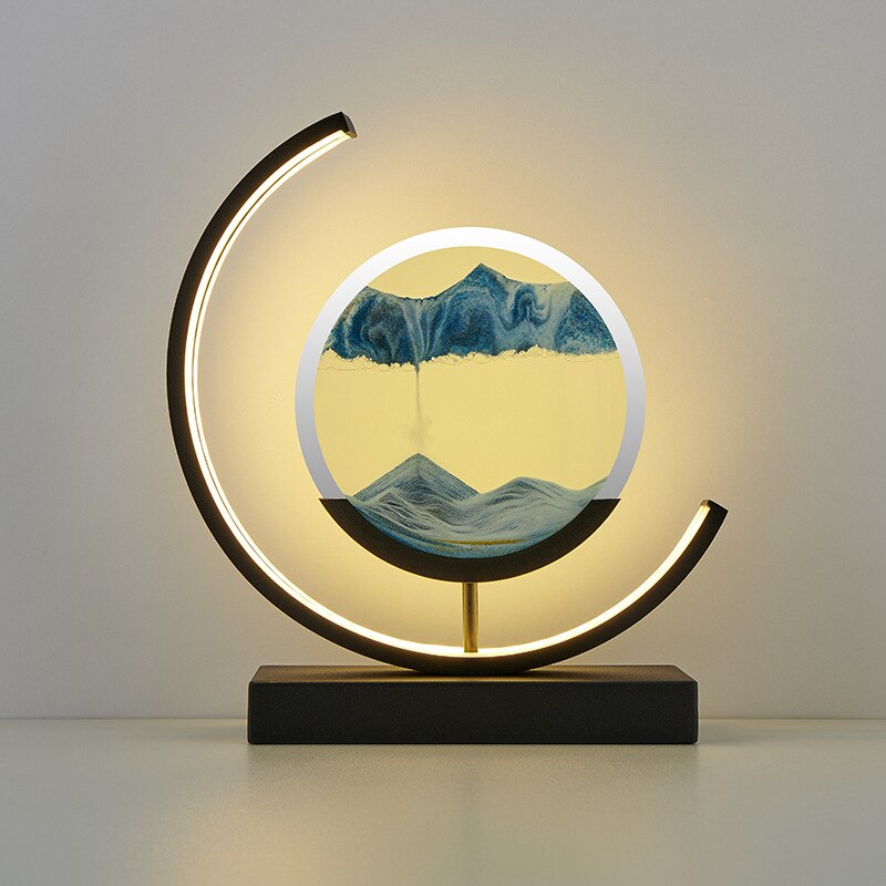 Beautiful Ocean Glass Desk Lamp