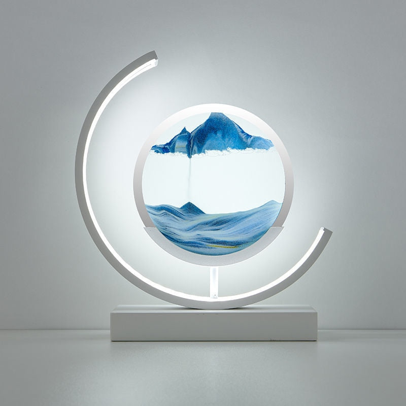 Beautiful Ocean Glass Desk Lamp
