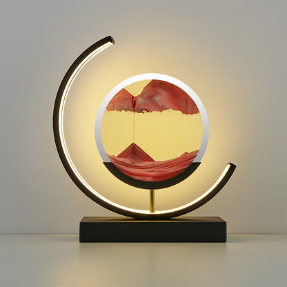 Beautiful Ocean Glass Desk Lamp