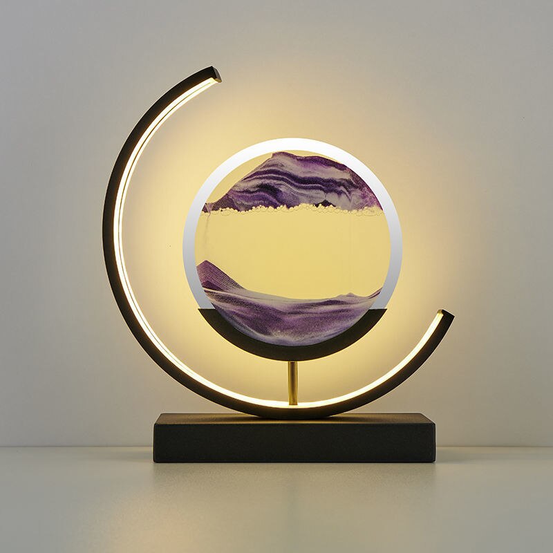 Beautiful Ocean Glass Desk Lamp