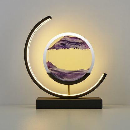 Beautiful Ocean Glass Desk Lamp