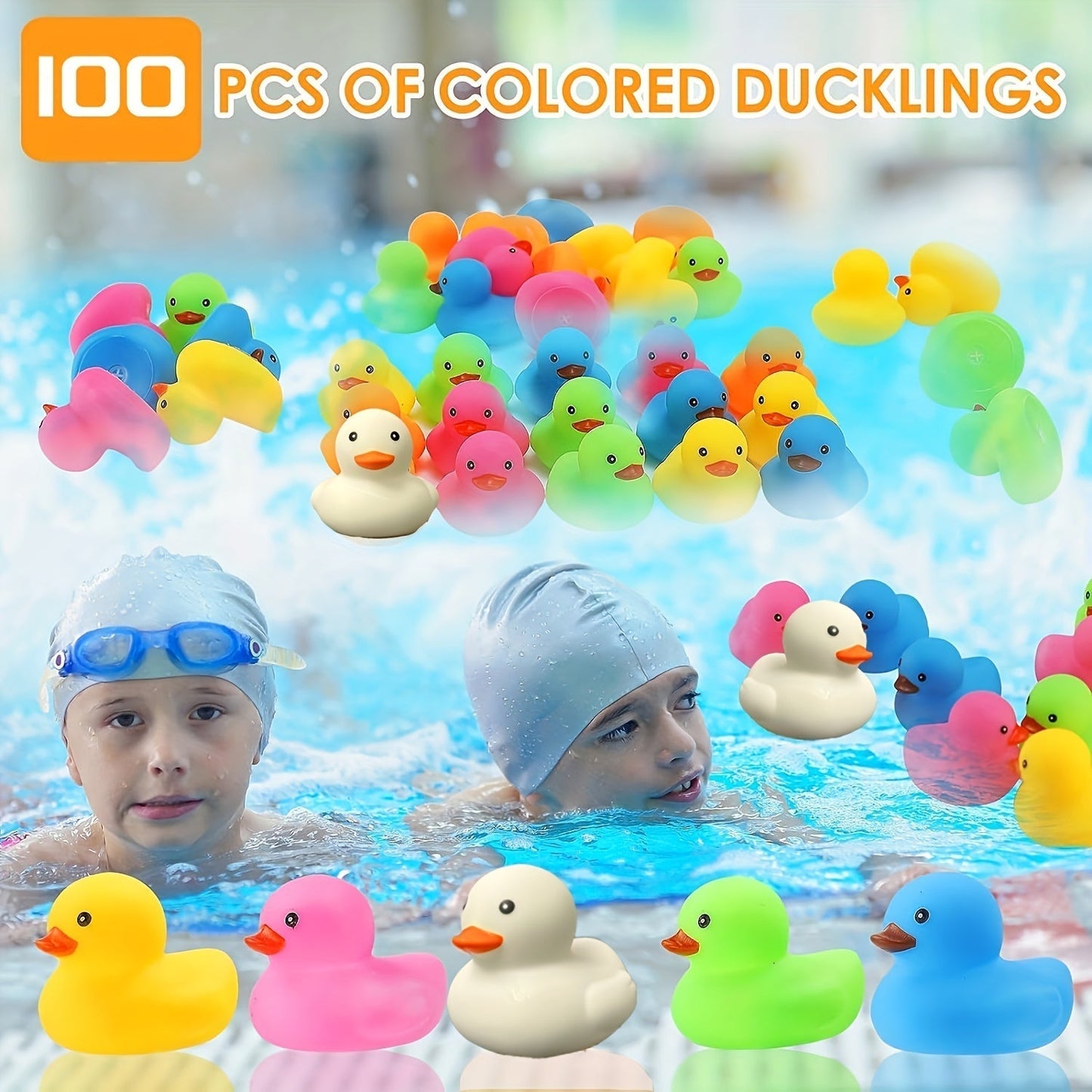 Bright Yellow Quacky Bath Time Toys